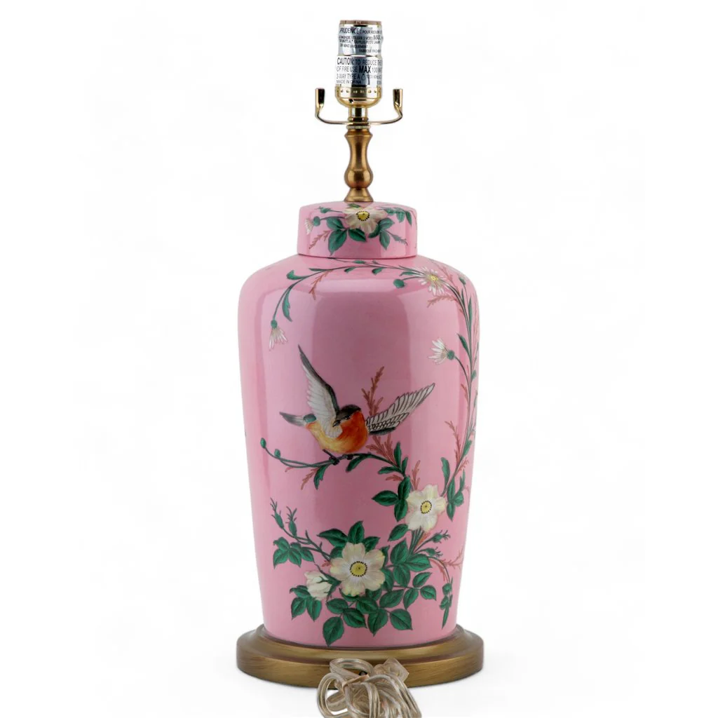 Danny's Fine Porcelain Lamp Base - Pink Garden 60992-LG - Image 10