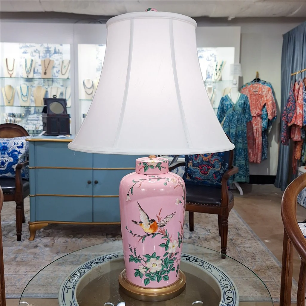 Danny's Fine Porcelain Lamp Base - Pink Garden 60992-LG - Image 3