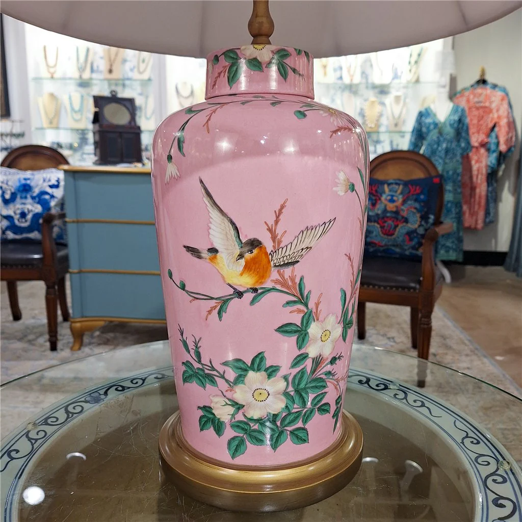 Danny's Fine Porcelain Lamp Base - Pink Garden 60992-LG - Image 7