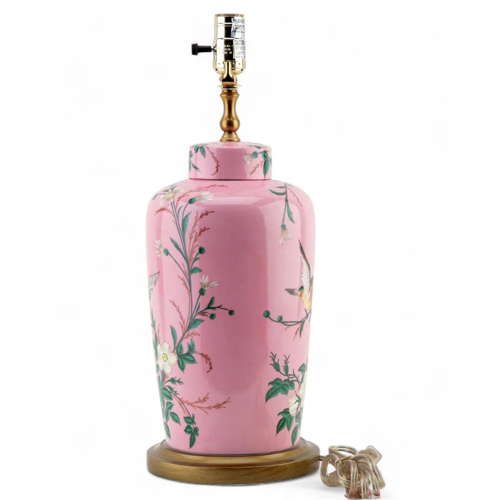 Danny's Fine Porcelain Lamp Base - Pink Garden 60992-LG - Image 9