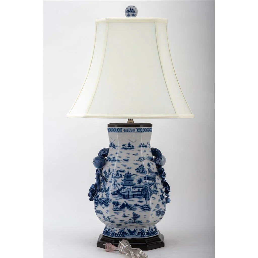 Danny's Fine Porcelain Lamp - Blue Willow (125-16-Be) 14260-L - Image 11