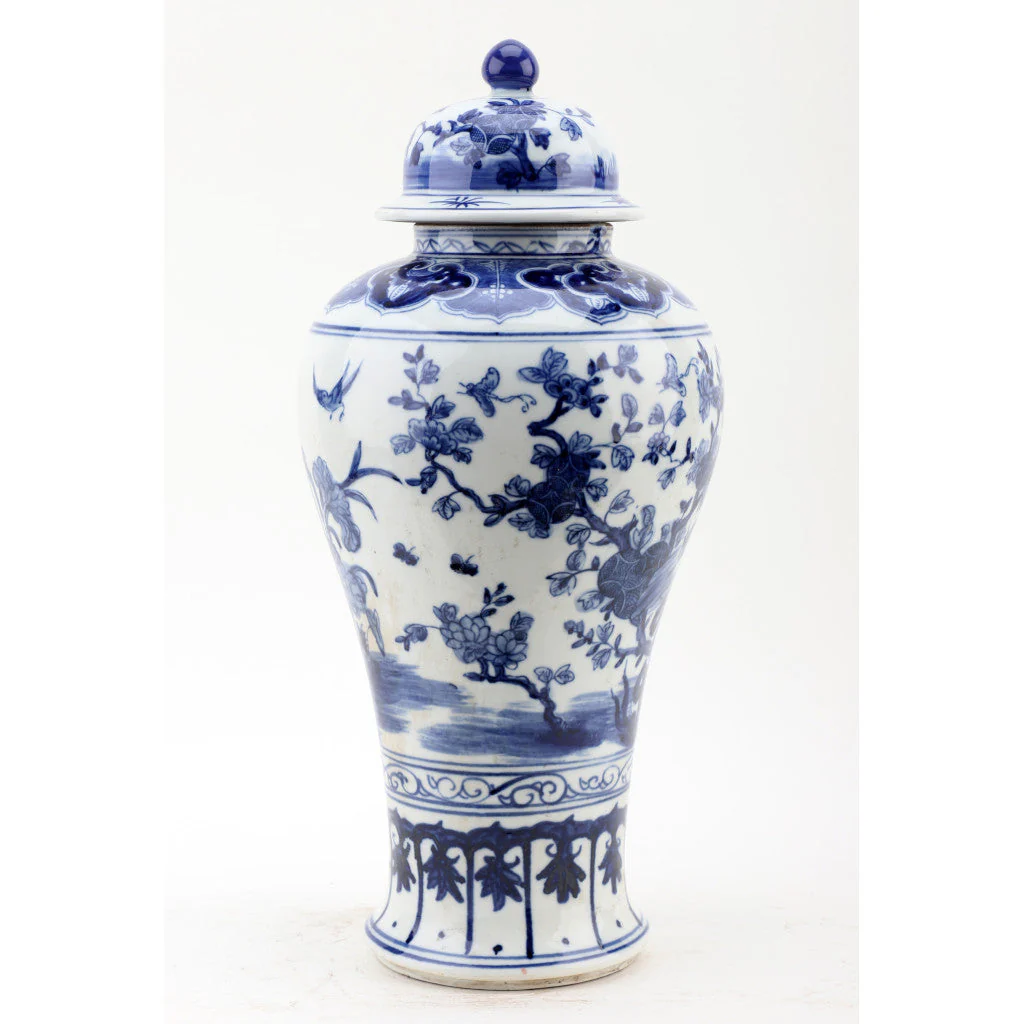 Danny's Fine Porcelain Lidded Jar-Blue And White 50828 - Image 3