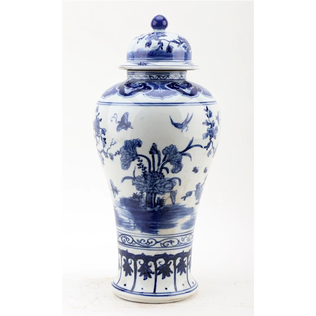 Danny's Fine Porcelain Lidded Jar-Blue And White 50828 - Image 4