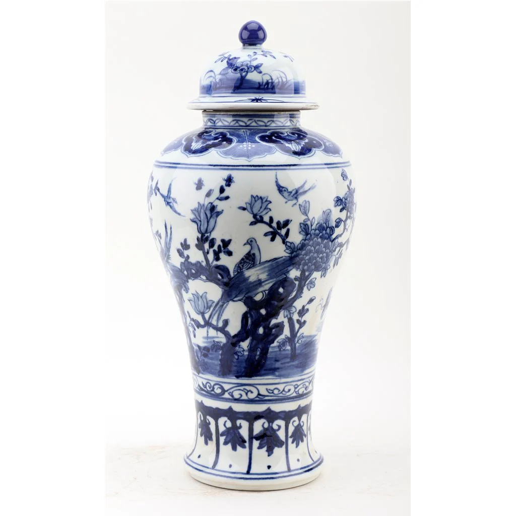 Danny's Fine Porcelain Lidded Jar-Blue And White 50828 - Image 6