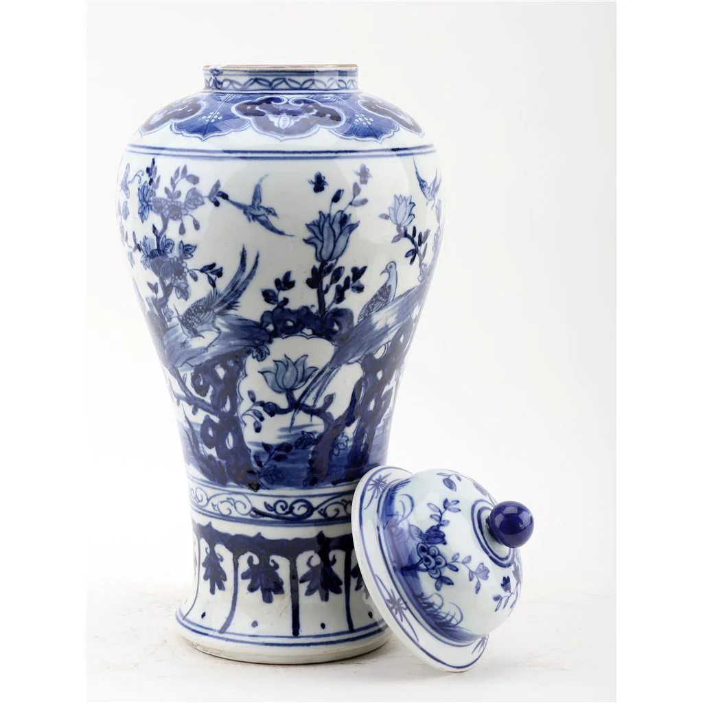Danny's Fine Porcelain Lidded Jar-Blue And White 50828 - Image 7
