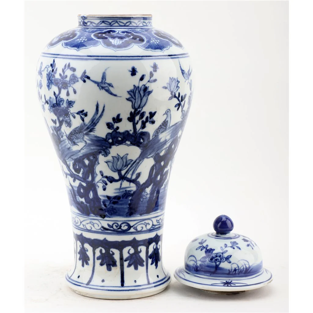 Danny's Fine Porcelain Lidded Jar-Blue And White 50828 - Image 9