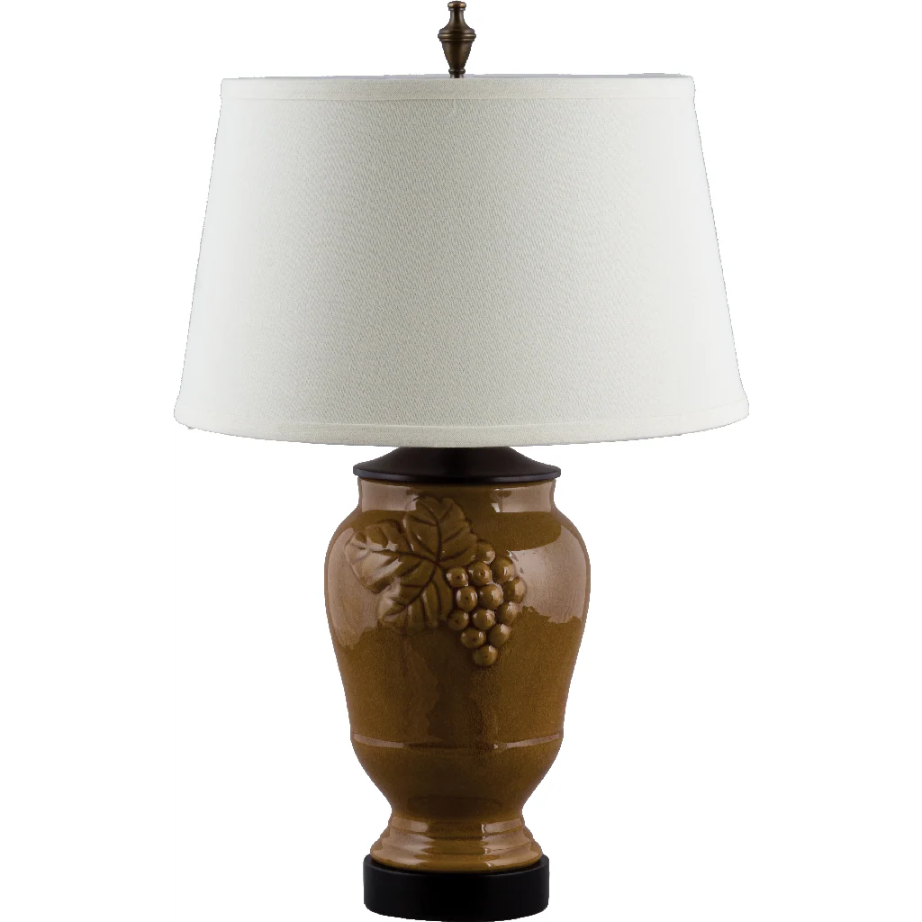Danny's Fine Porcelain Med Grape Jar Lamp - Yellow PCM2591-YW-2