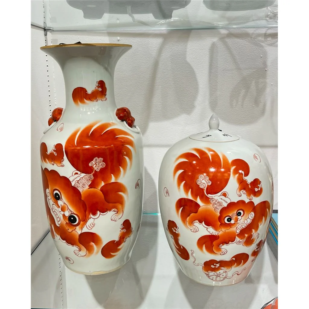 Danny's Fine Porcelain MELON JAR -RED LION 51093 - Image 10