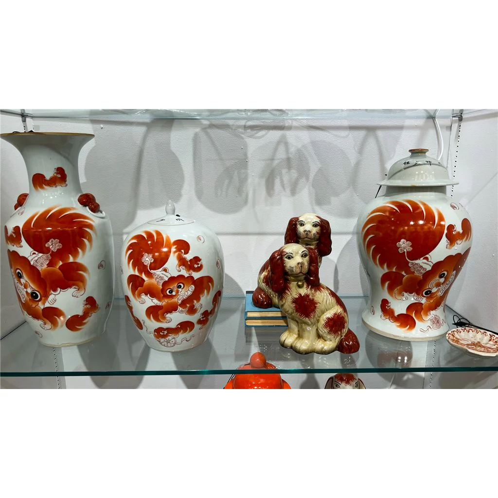 Danny's Fine Porcelain MELON JAR -RED LION 51093 - Image 12