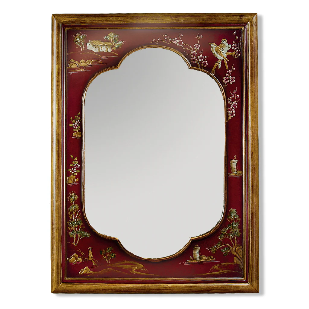Danny's Fine Porcelain Mirror,Maroon N1216