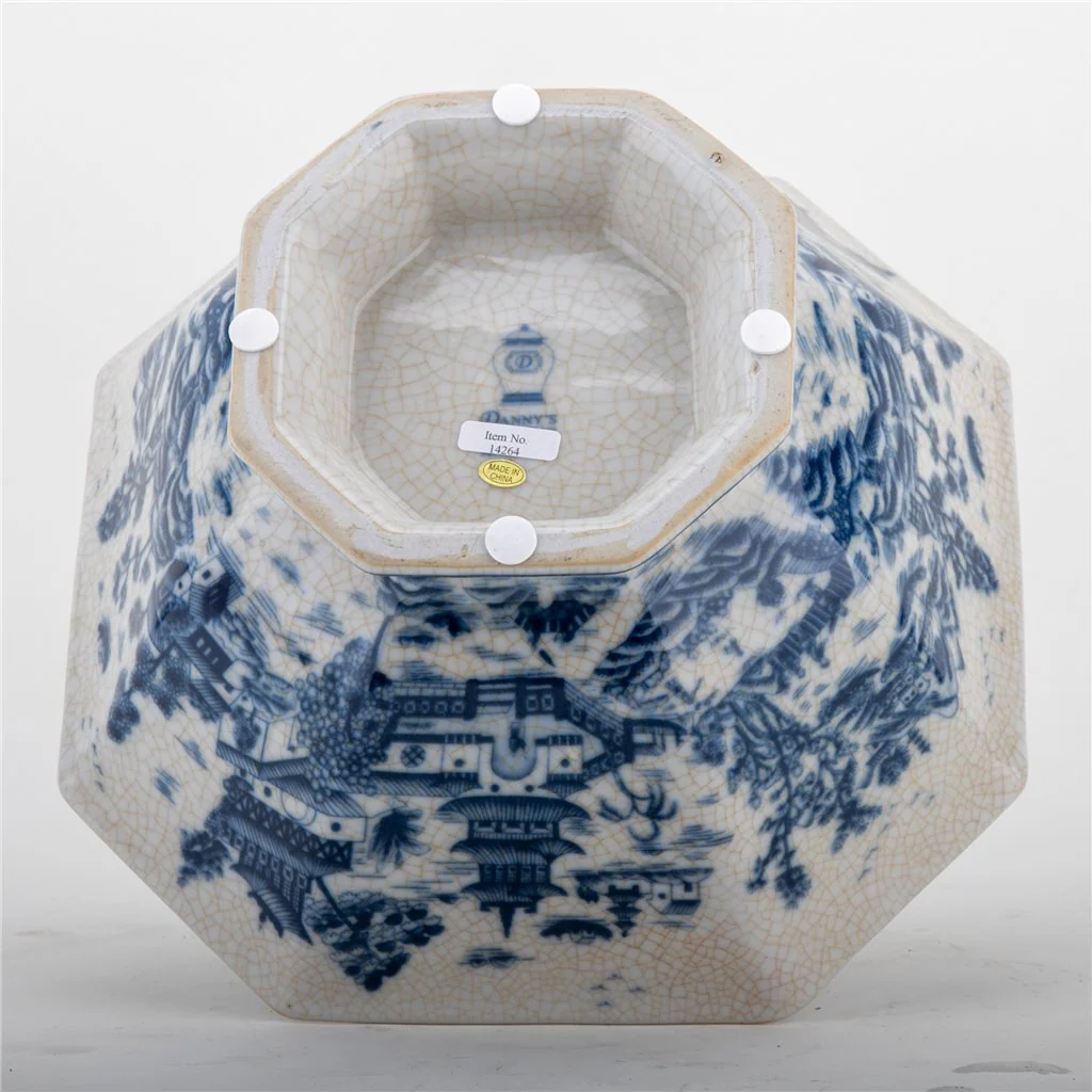 Danny's Fine Porcelain Octagonal Basin-Blue Willow 14264 - Image 10
