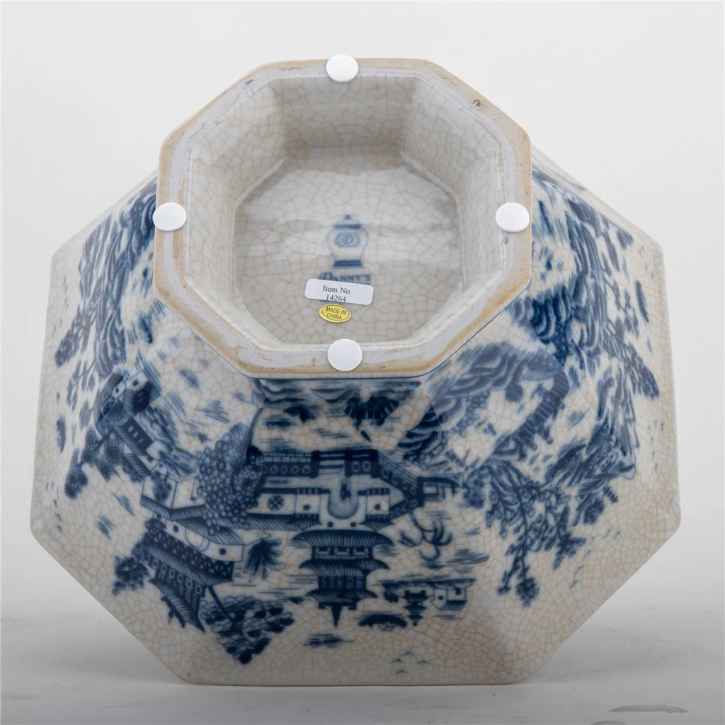 Danny's Fine Porcelain Octagonal Basin-Blue Willow 14264 - Image 4