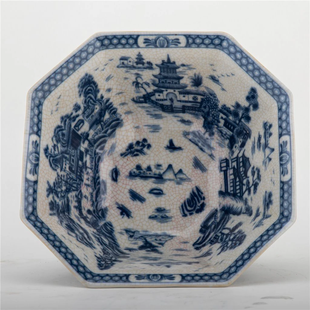 Danny's Fine Porcelain Octagonal Basin-Blue Willow 14264 - Image 5