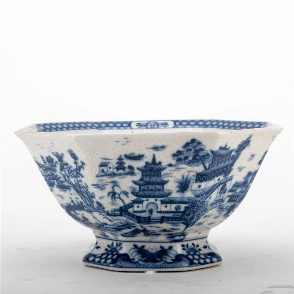 Danny's Fine Porcelain Octagonal Basin-Blue Willow 14264 - Image 6