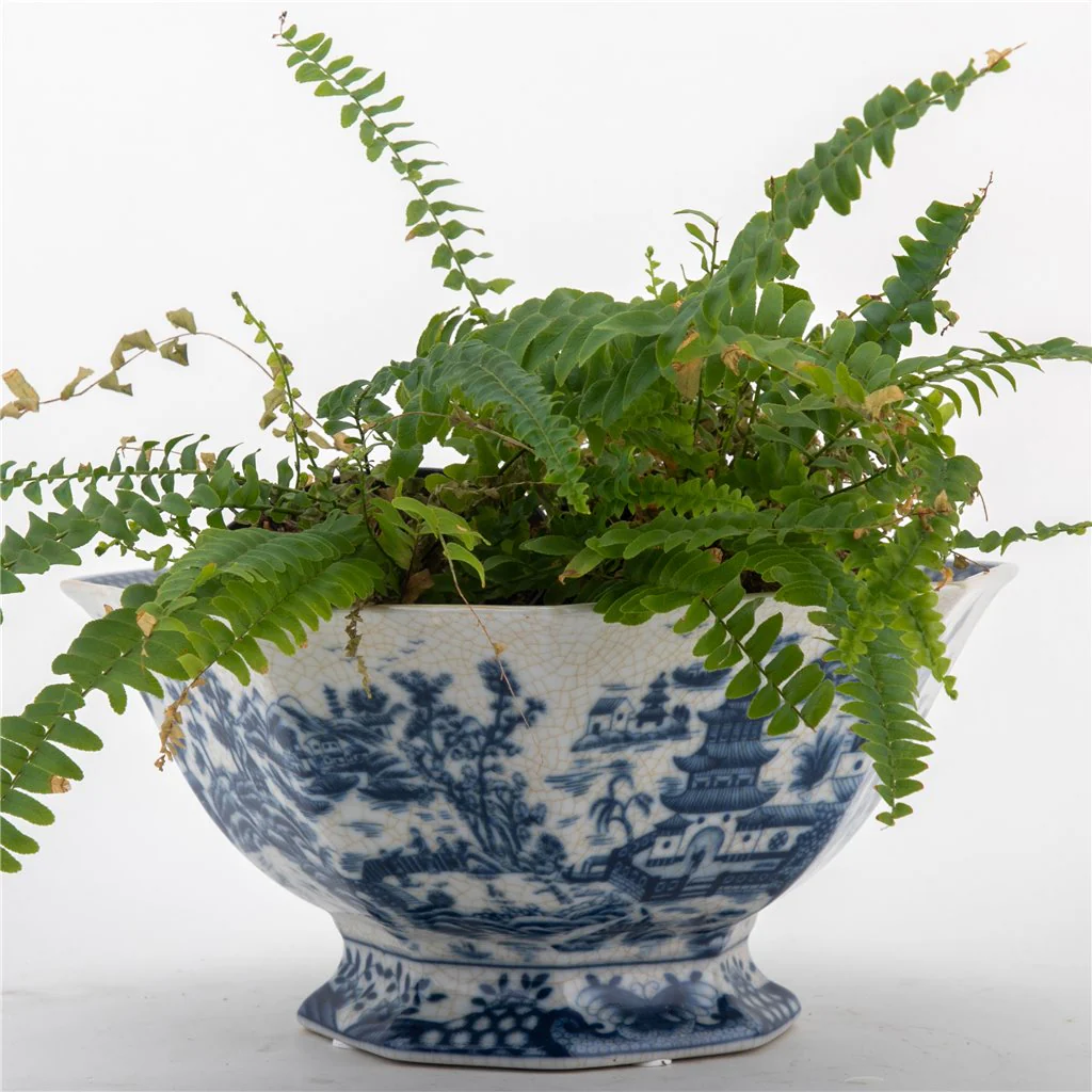 Danny's Fine Porcelain Octagonal Basin-Blue Willow 14264 - Image 8