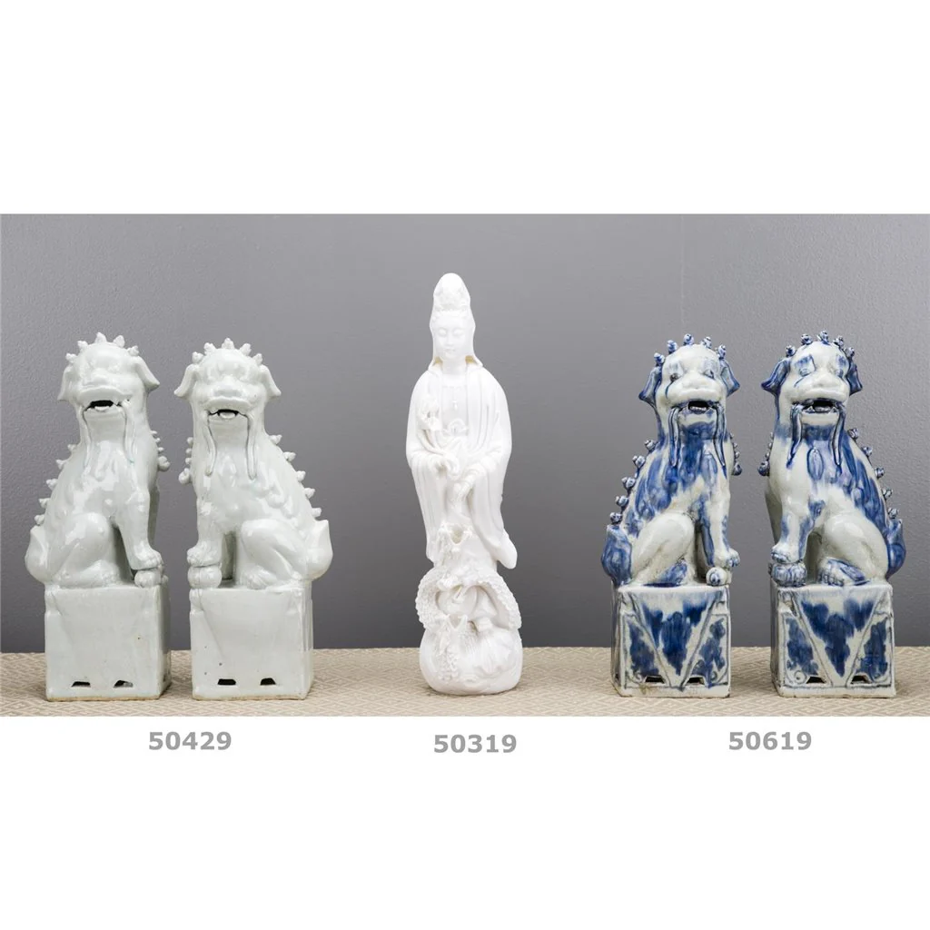 Danny's Fine Porcelain Pair Foo Dog - Old Celadon 50429 - Image 12