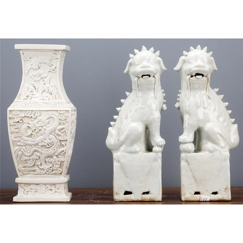 Danny's Fine Porcelain Pair Foo Dog - Old Celadon 50429 - Image 15