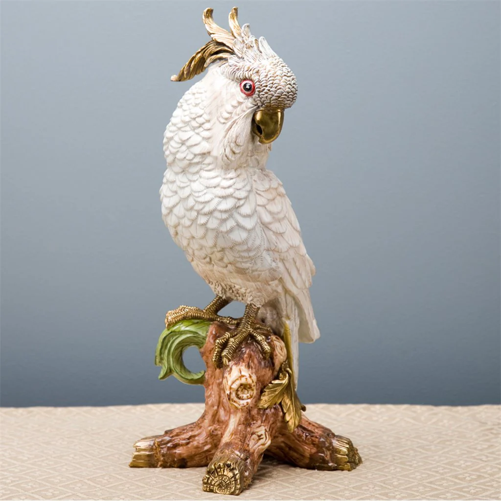 Danny's Fine Porcelain Parrot Figure With Bronze Base 60361 - Image 10