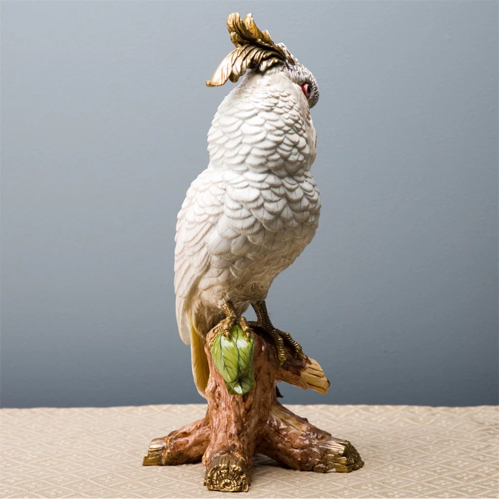 Danny's Fine Porcelain Parrot Figure With Bronze Base 60361 - Image 11