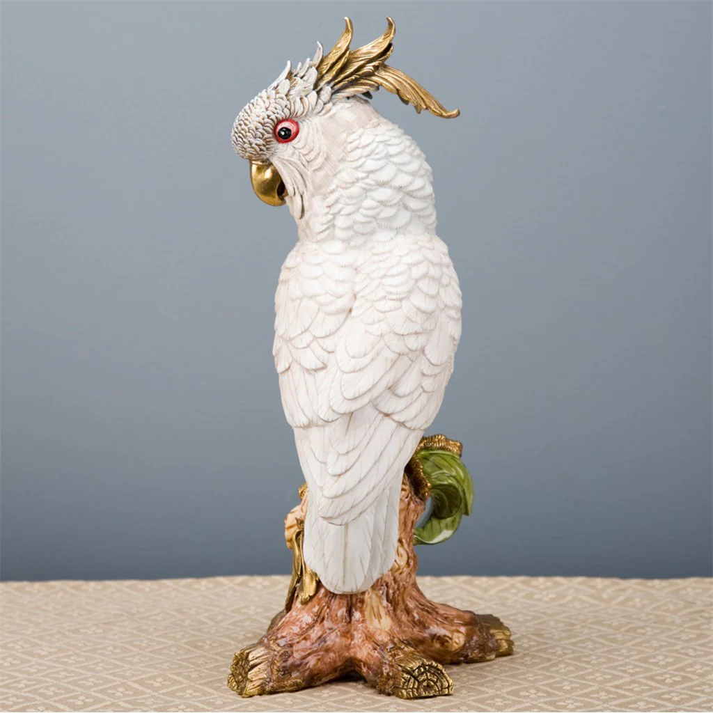 Danny's Fine Porcelain Parrot Figure With Bronze Base 60361 - Image 12