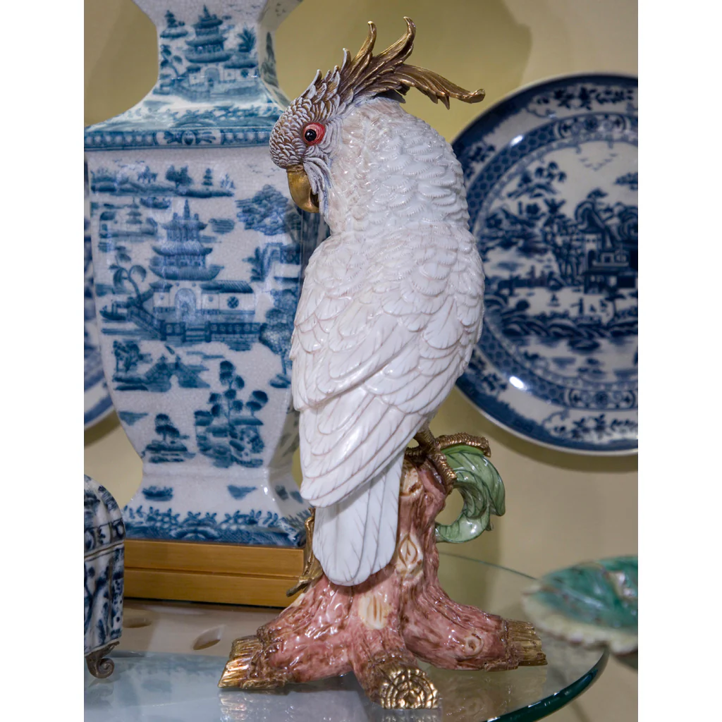 Danny's Fine Porcelain Parrot Figure With Bronze Base 60361 - Image 9