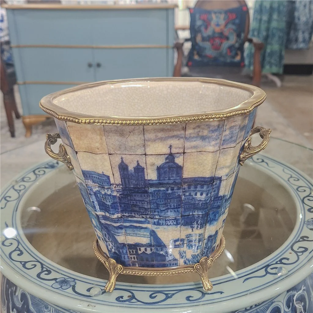 Danny's Fine Porcelain Planter - Azure Village 61010 - Image 13