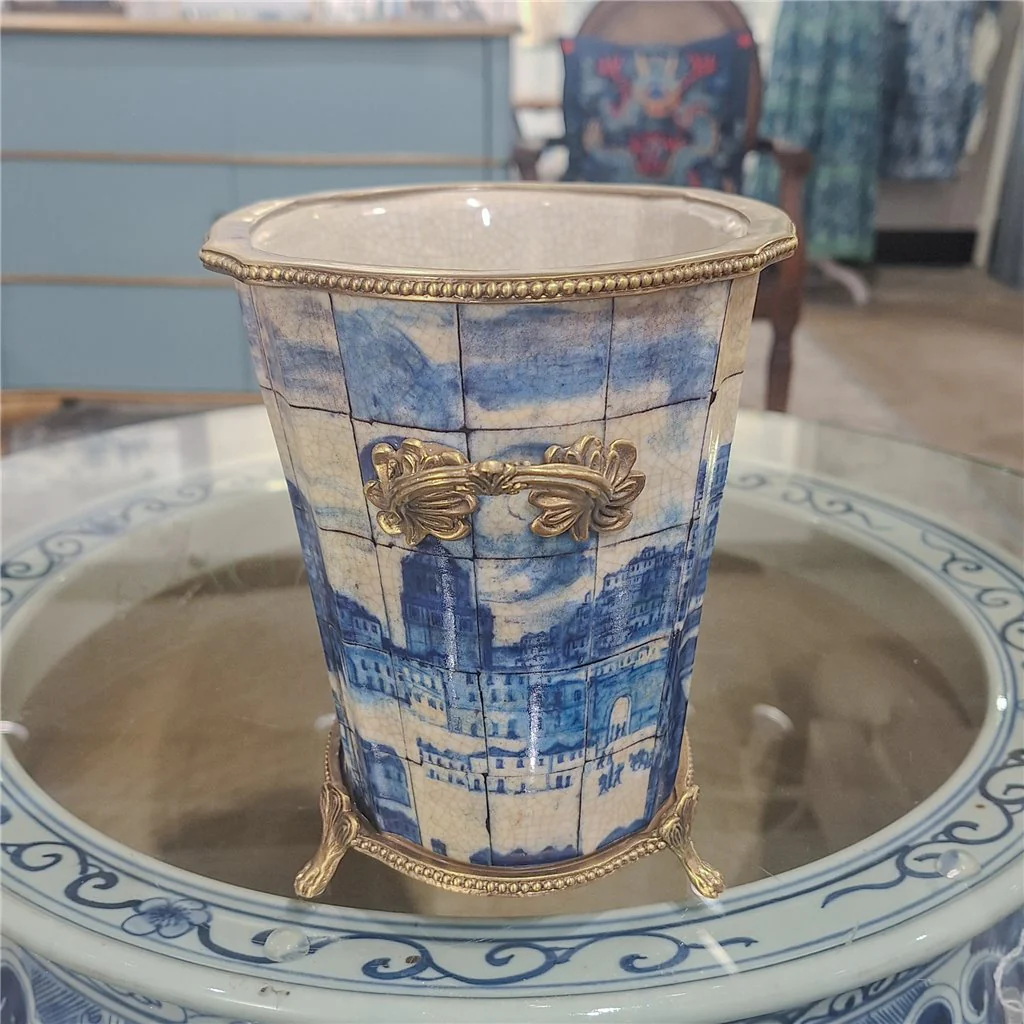 Danny's Fine Porcelain Planter - Azure Village 61010 - Image 15