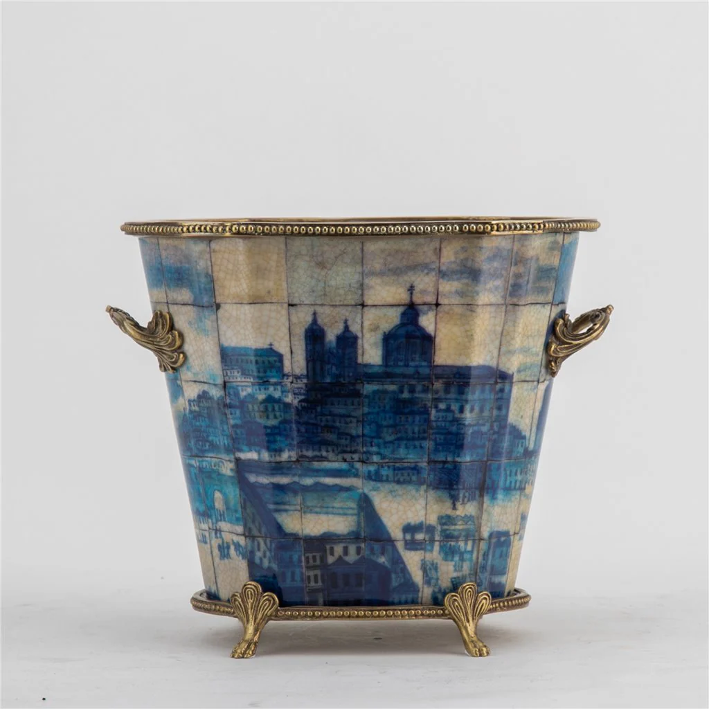 Danny's Fine Porcelain Planter - Azure Village 61010 - Image 3