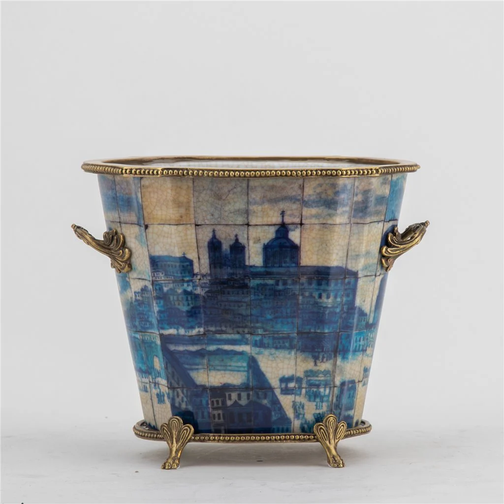 Danny's Fine Porcelain Planter - Azure Village 61010 - Image 5