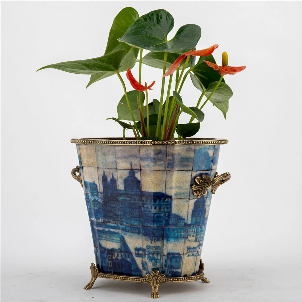 Danny's Fine Porcelain Planter - Azure Village 61010 - Image 8