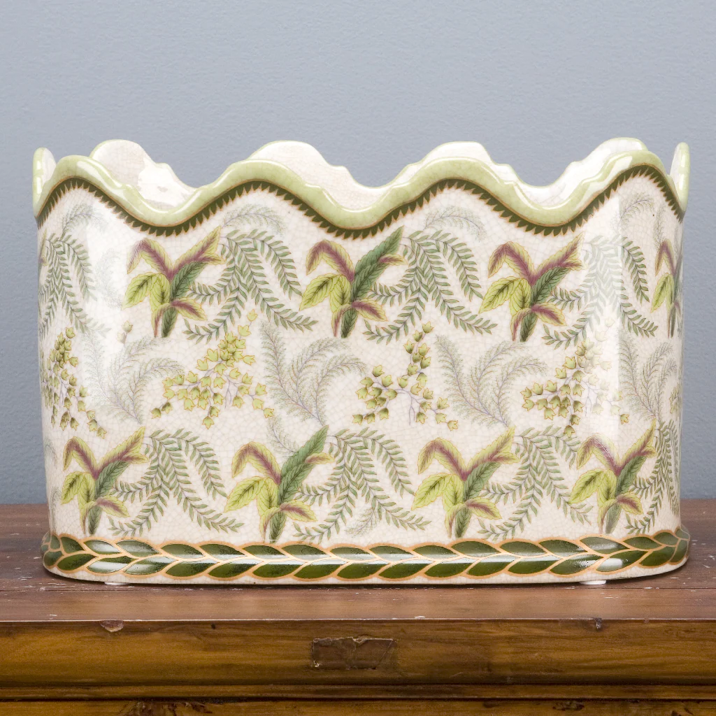 Danny's Fine Porcelain Planter - Fern 14149 - Image 8