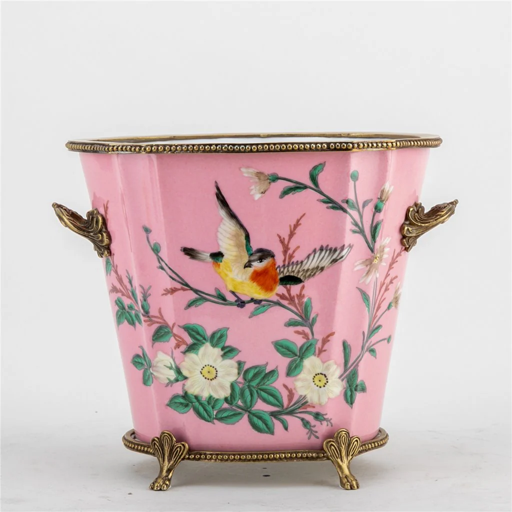 Danny's Fine Porcelain Planter - Pink Garden 60991 - Image 3
