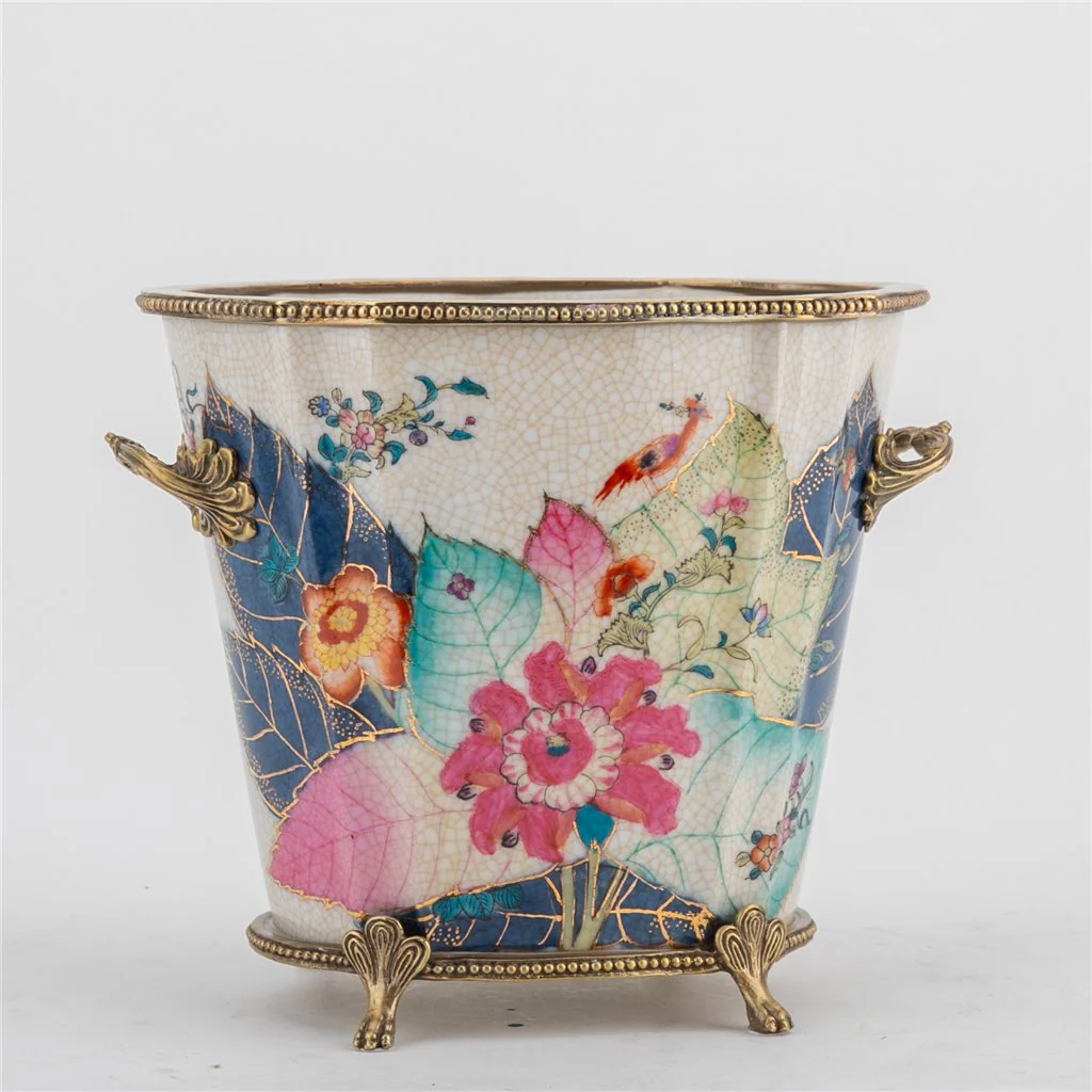 Danny's Fine Porcelain Planter - Tabacco Leaf 61009 - Image 5