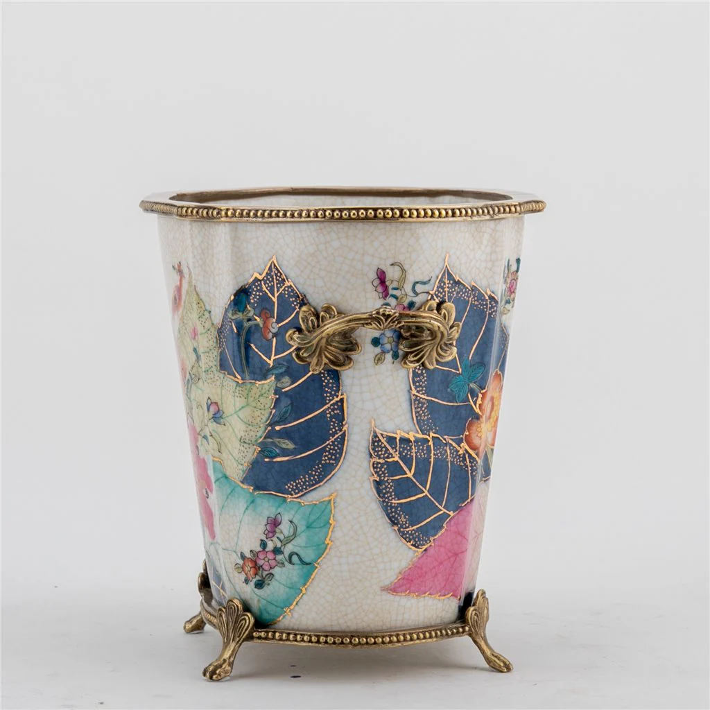 Danny's Fine Porcelain Planter - Tabacco Leaf 61009 - Image 6