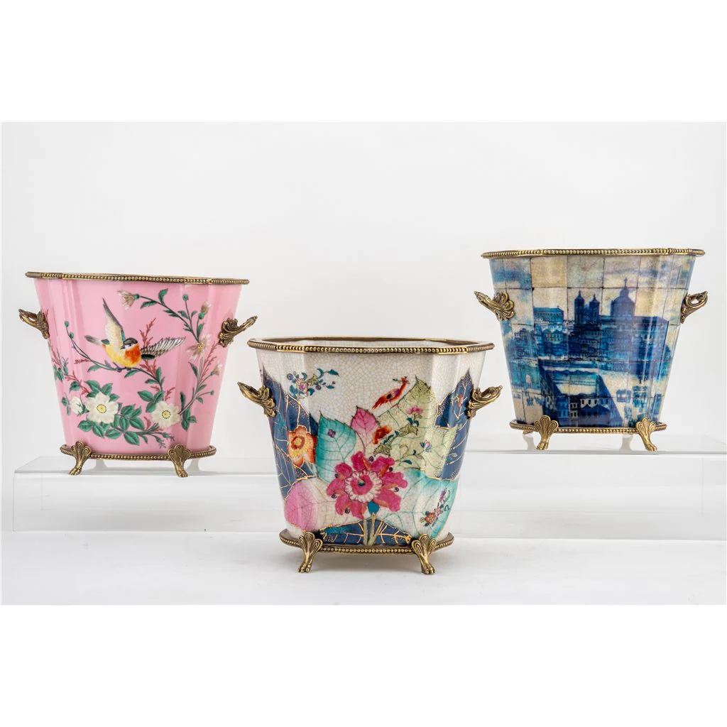 Danny's Fine Porcelain Planter - Tabacco Leaf 61009 - Image 9