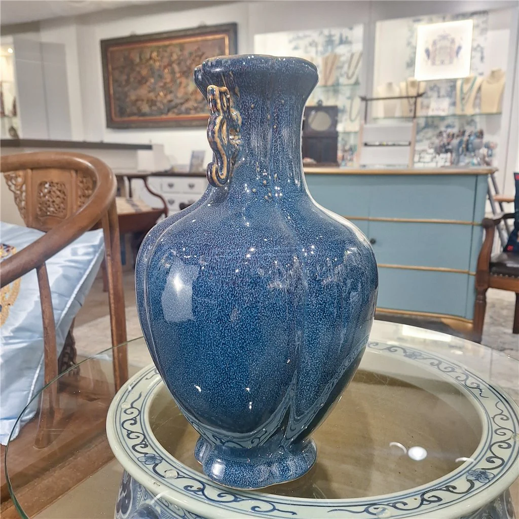 Danny's Fine Porcelain Plum Vase- Blue 51091 - Image 11