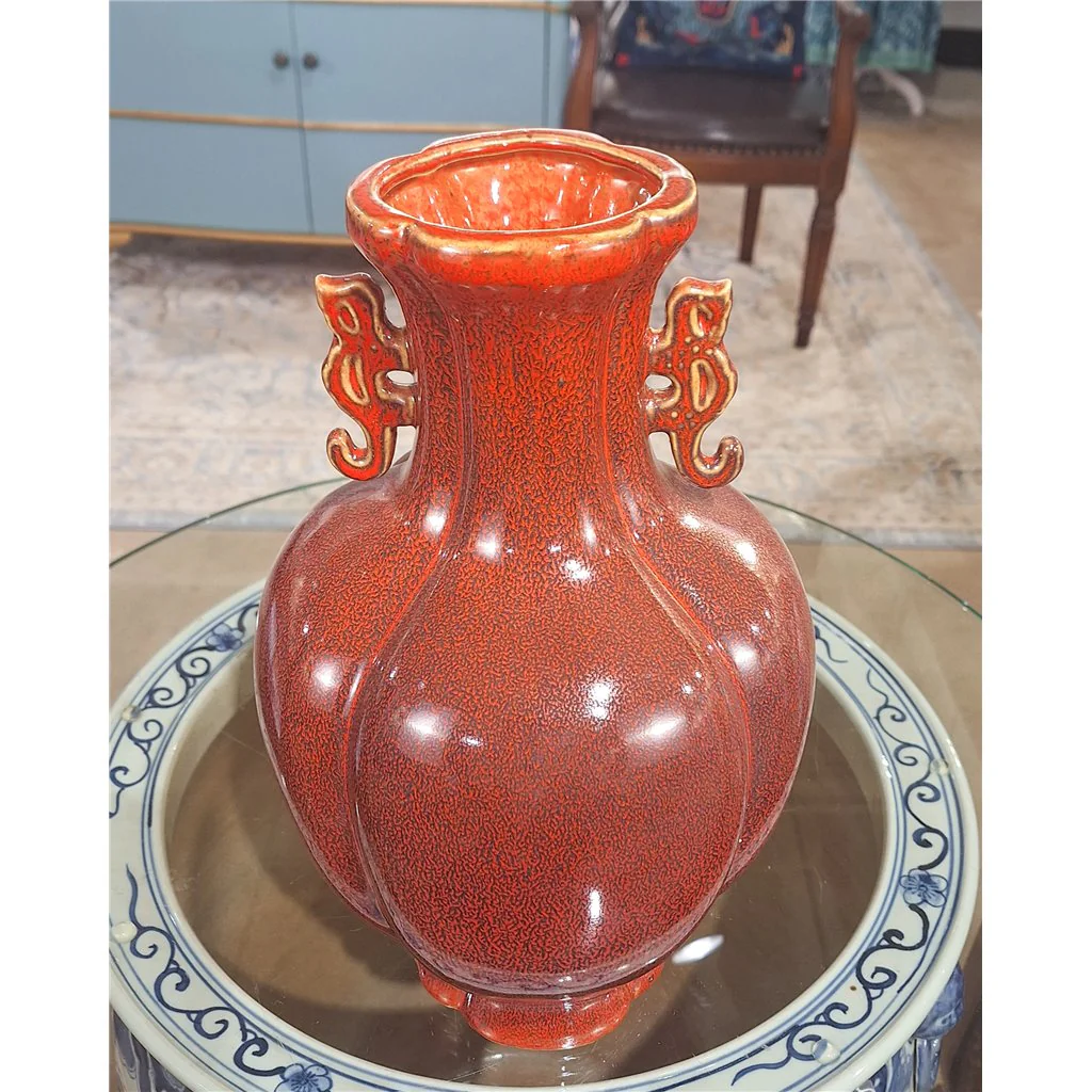 Danny's Fine Porcelain PLUM VASE- FIREWORKS RED 51079 - Image 8