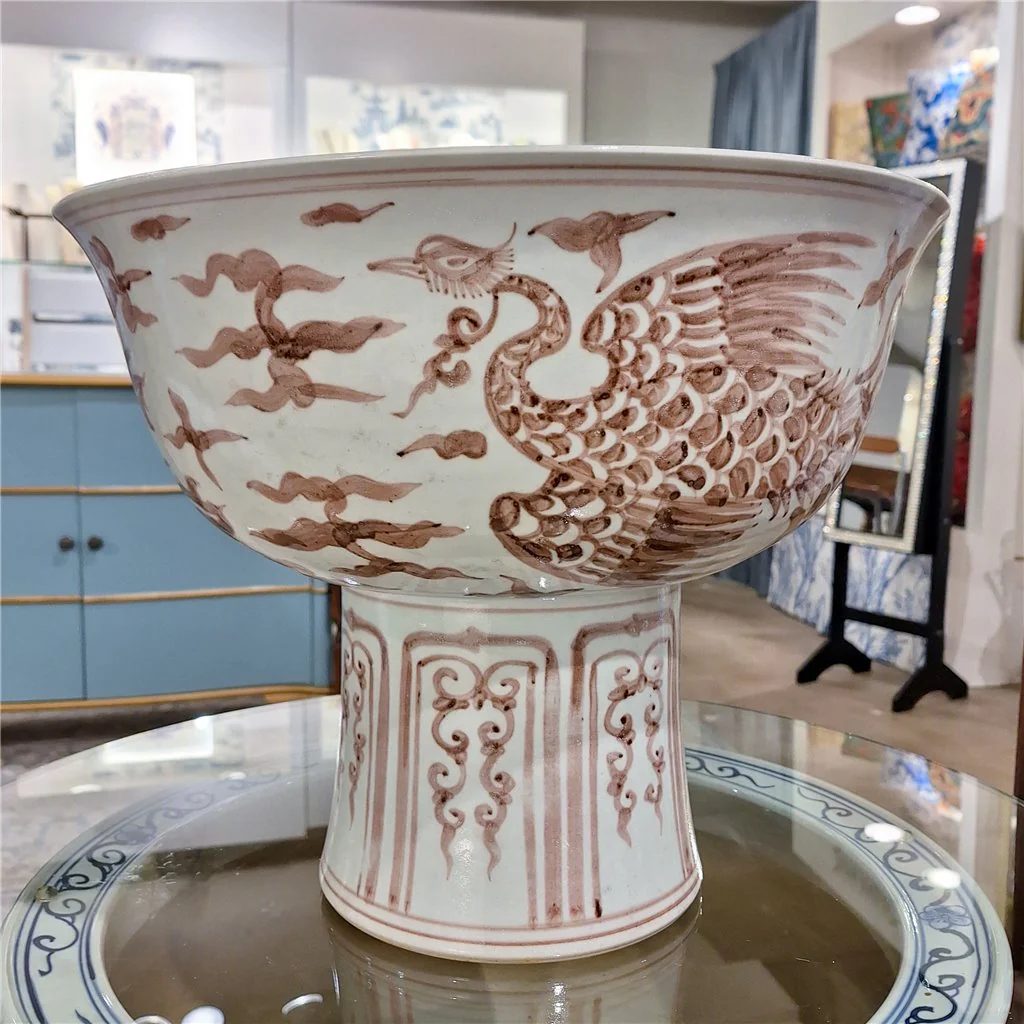 Danny's Fine Porcelain Porcelain Aged Rust Phoenix Round Tall Basin 51102 - Image 11