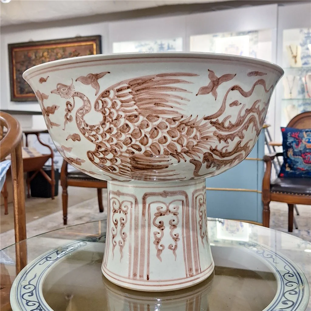 Danny's Fine Porcelain Porcelain Aged Rust Phoenix Round Tall Basin 51102 - Image 12