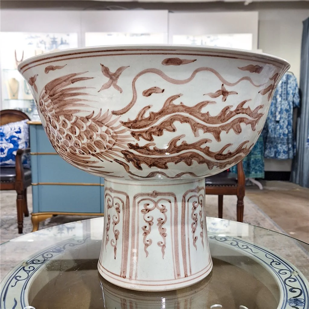 Danny's Fine Porcelain Porcelain Aged Rust Phoenix Round Tall Basin 51102 - Image 15