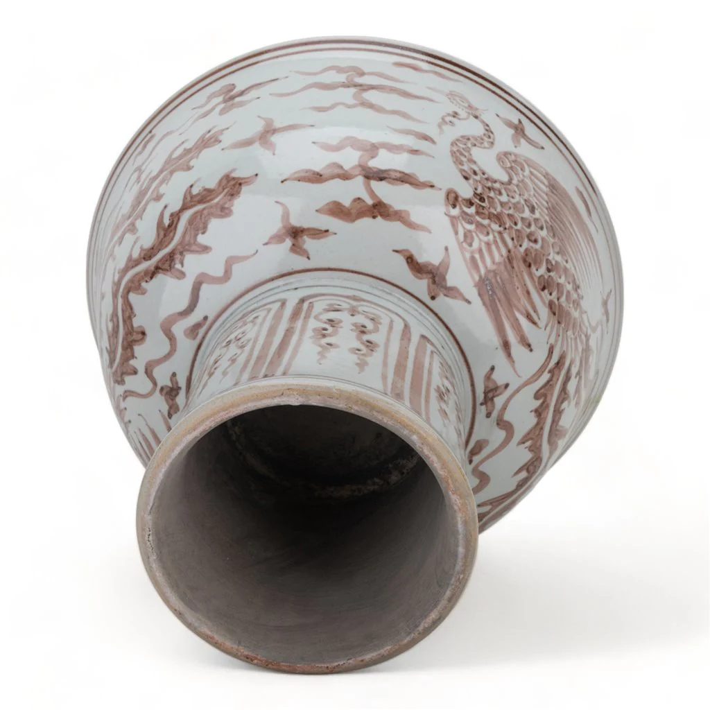 Danny's Fine Porcelain Porcelain Aged Rust Phoenix Round Tall Basin 51102 - Image 8