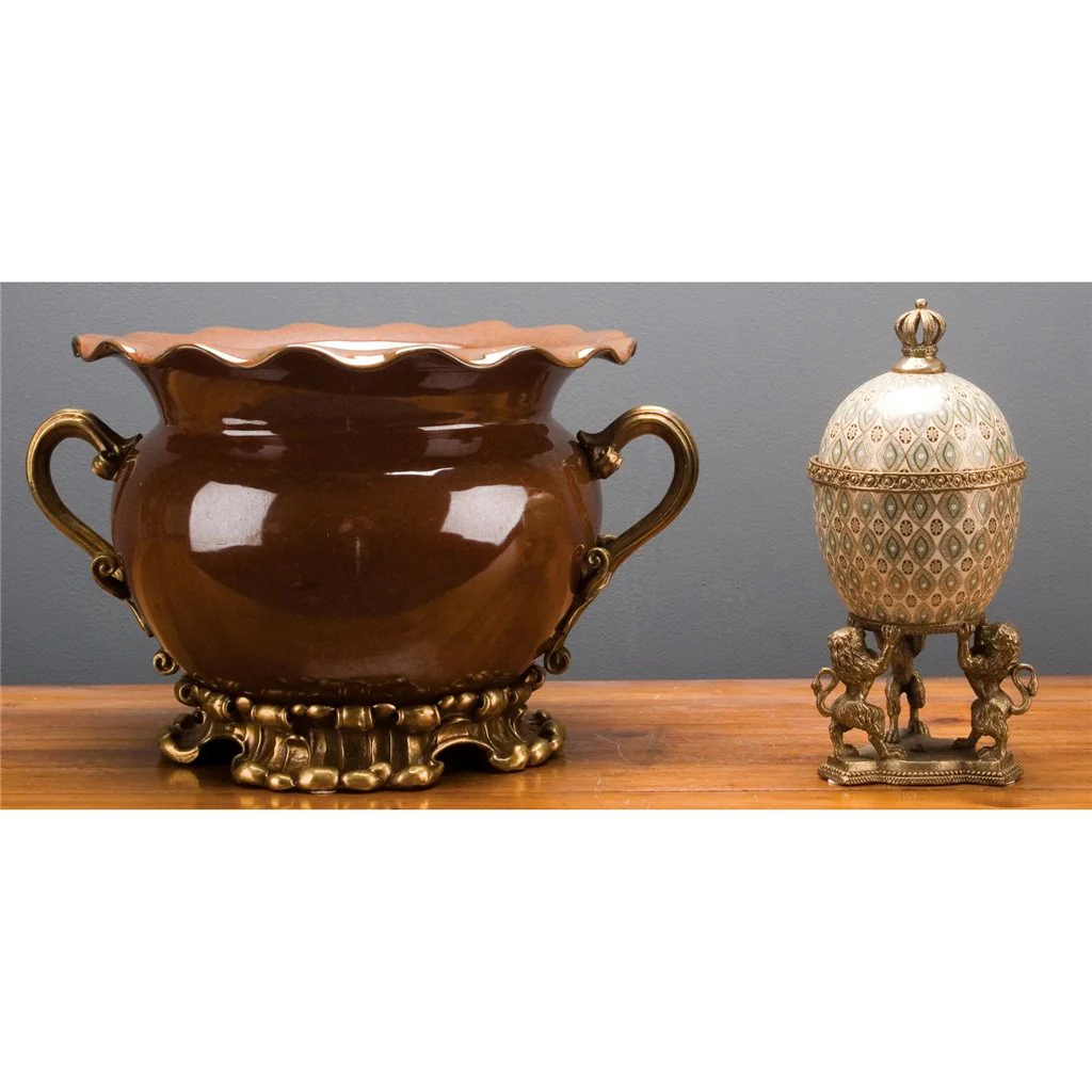 Danny's Fine Porcelain Porcelain Basin With Bronze Account 60278 - Image 4