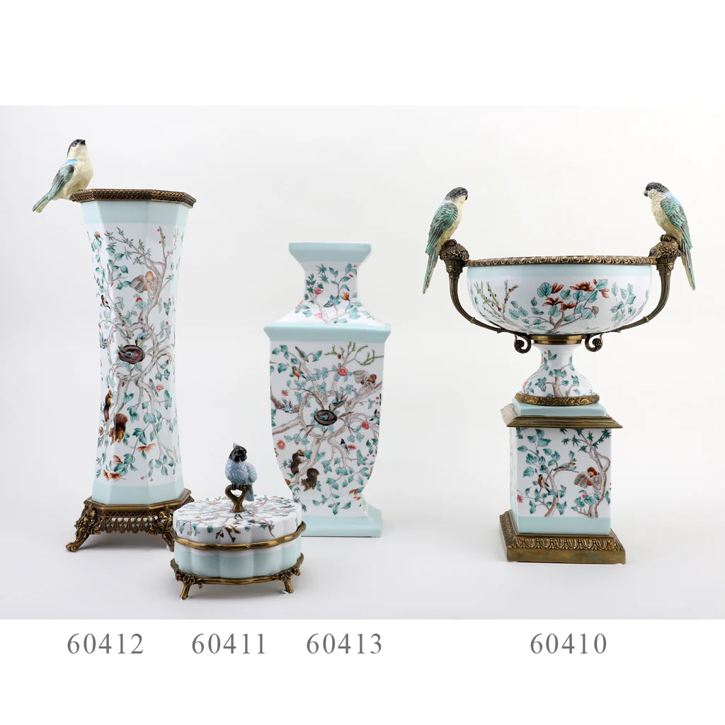 Danny's Fine Porcelain Porcelain Box With Bronze Ormolu And Bird Top - Garden Of Life 60411 - Image 17