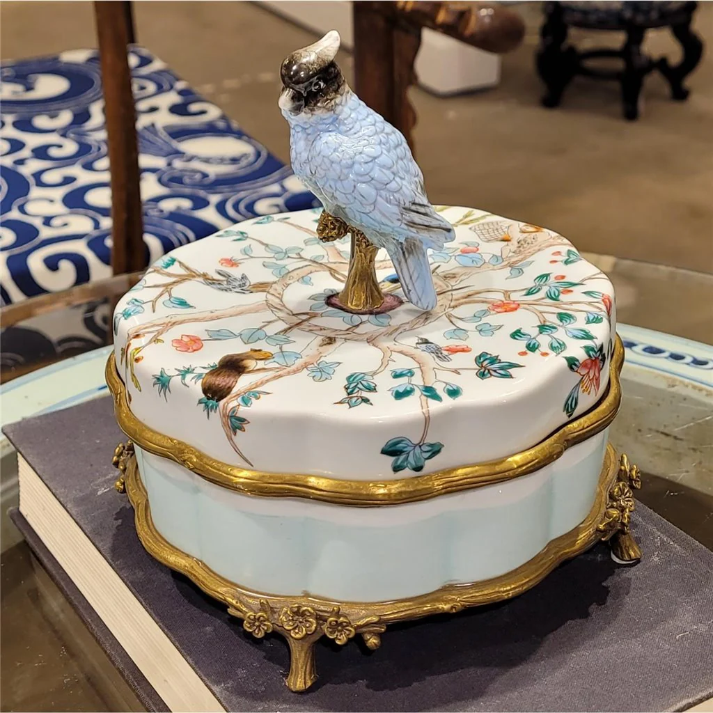 Danny's Fine Porcelain Porcelain Box With Bronze Ormolu And Bird Top - Garden Of Life 60411 - Image 20