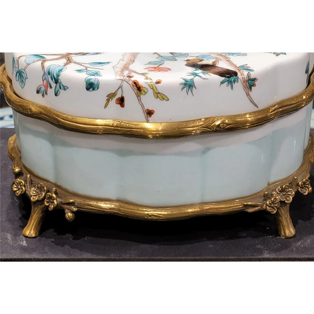 Danny's Fine Porcelain Porcelain Box With Bronze Ormolu And Bird Top - Garden Of Life 60411 - Image 22