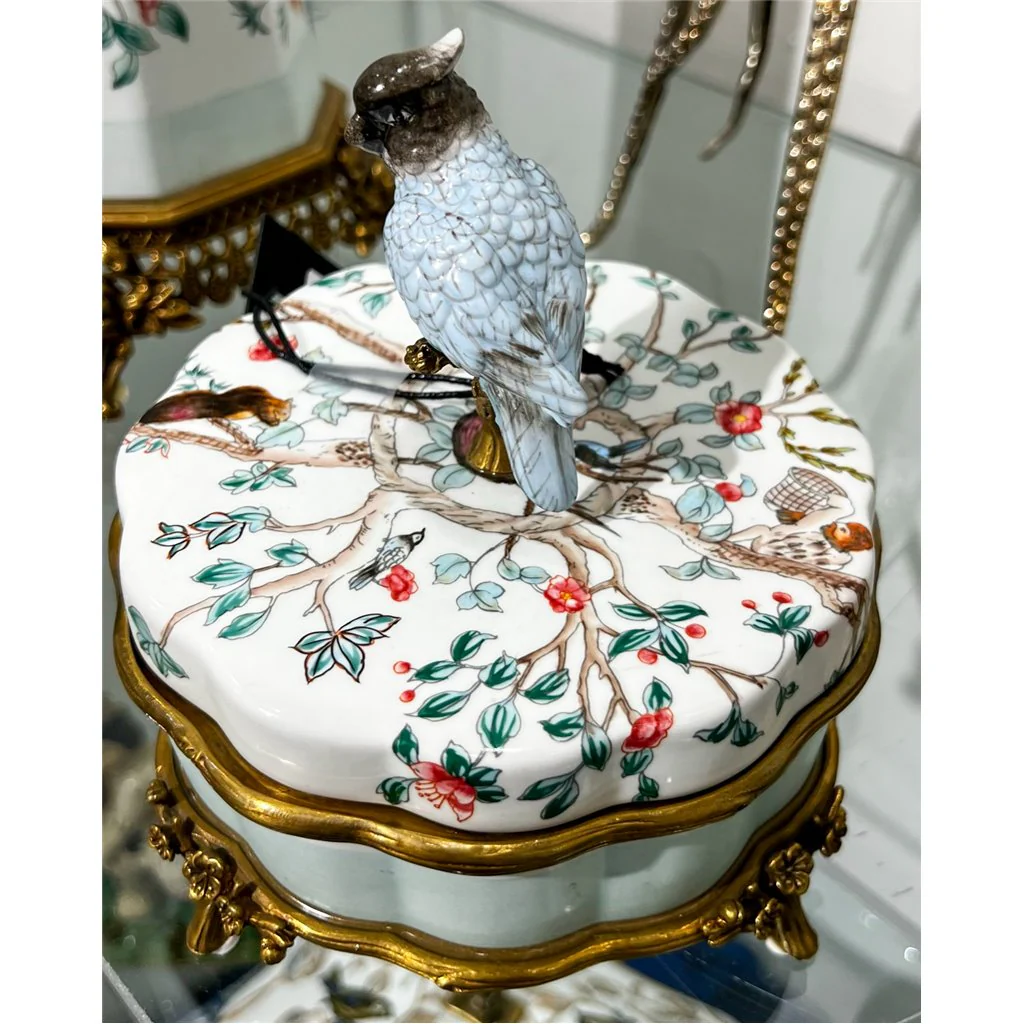 Danny's Fine Porcelain Porcelain Box With Bronze Ormolu And Bird Top - Garden Of Life 60411 - Image 23