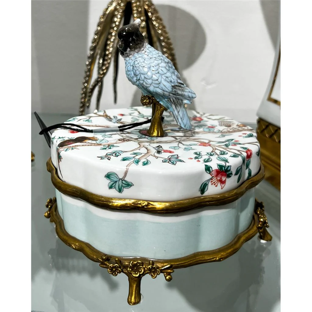 Danny's Fine Porcelain Porcelain Box With Bronze Ormolu And Bird Top - Garden Of Life 60411 - Image 24