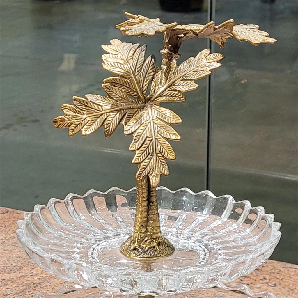 Danny's Fine Porcelain Porcelain Crystal Plate With Bronze 14246 - Image 3