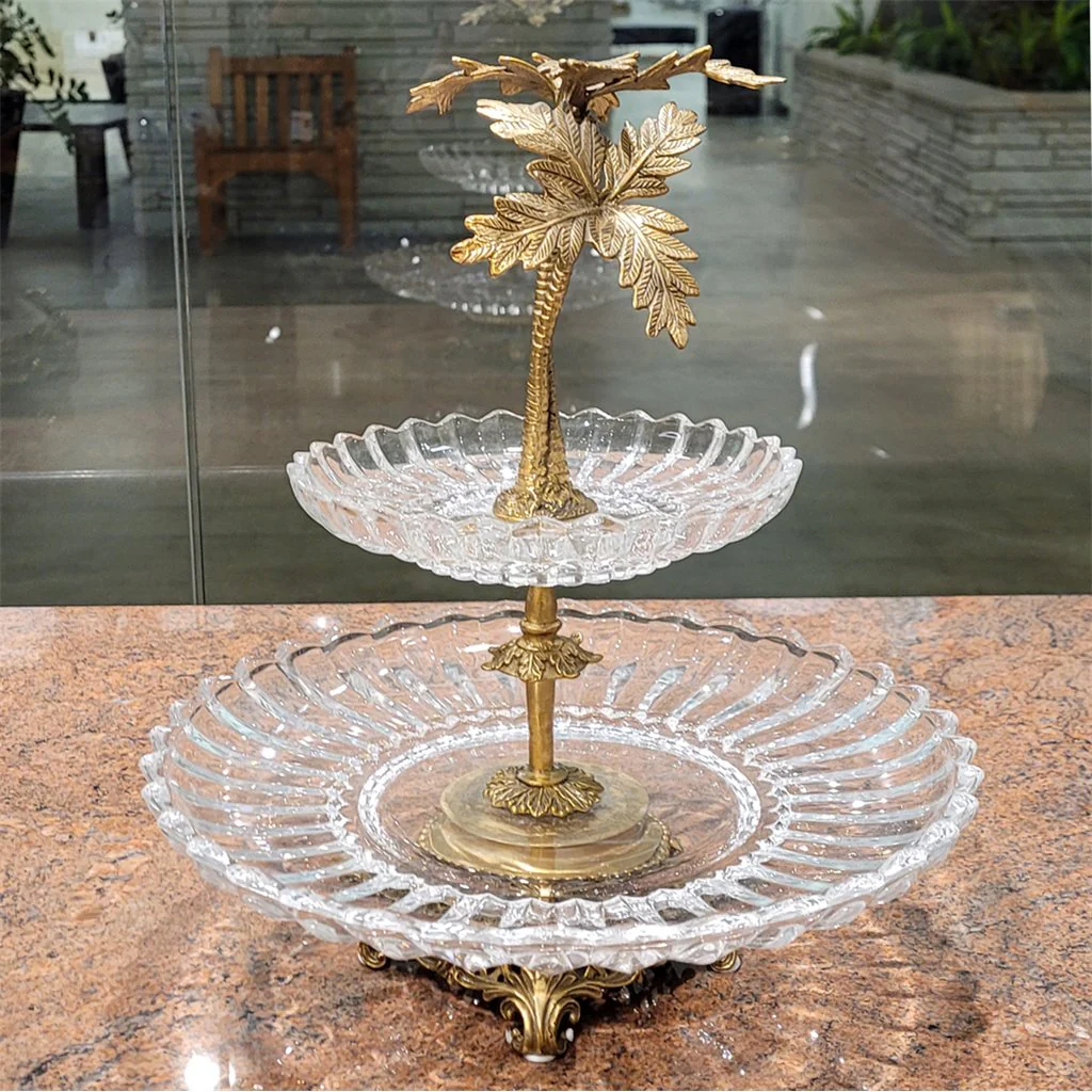 Danny's Fine Porcelain Porcelain Crystal Plate With Bronze 14246 - Image 4