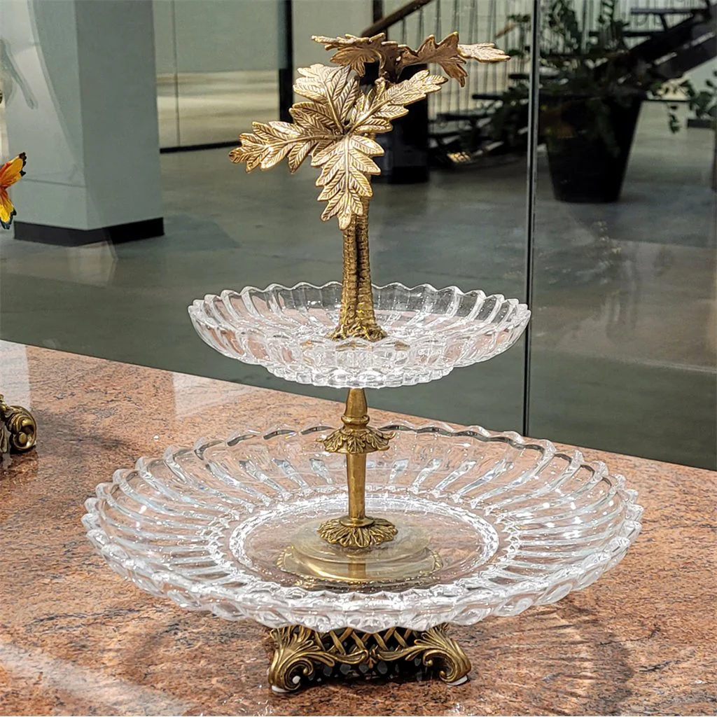 Danny's Fine Porcelain Porcelain Crystal Plate With Bronze 14246 - Image 5